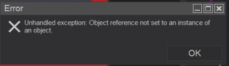 Click image for larger version  Name:	Unhandled execption.PNG Views:	0 Size:	5.0 KB ID:	1130952