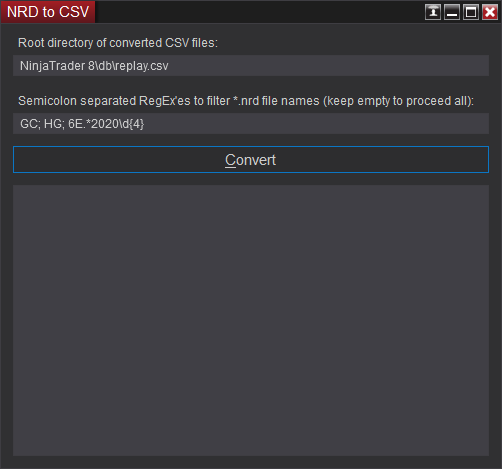 nrd to csv file conversion