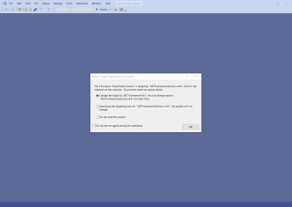 Click image for larger version

Name:	Proect Target Framework Not Installed.png
Views:	261
Size:	1.19 MB
ID:	1185612