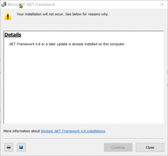 Click image for larger version

Name:	net framework 4.8 already installed.png
Views:	248
Size:	15.0 KB
ID:	1185624