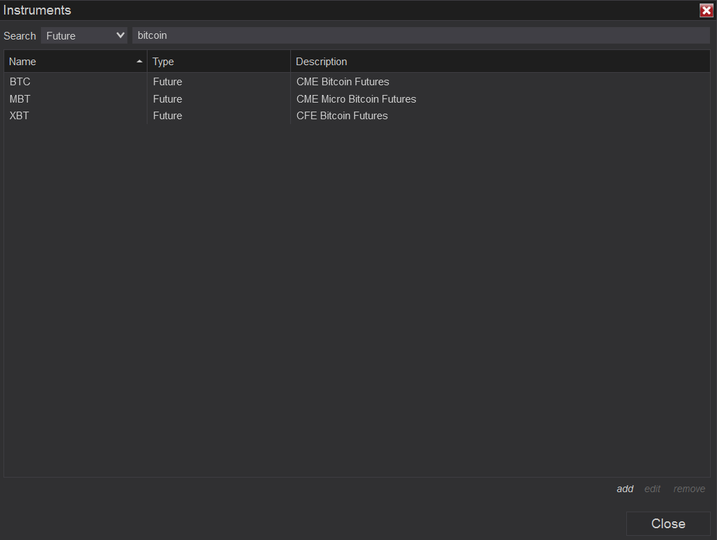 How can I add Crypto Futures charts? - NinjaTrader Support Forum